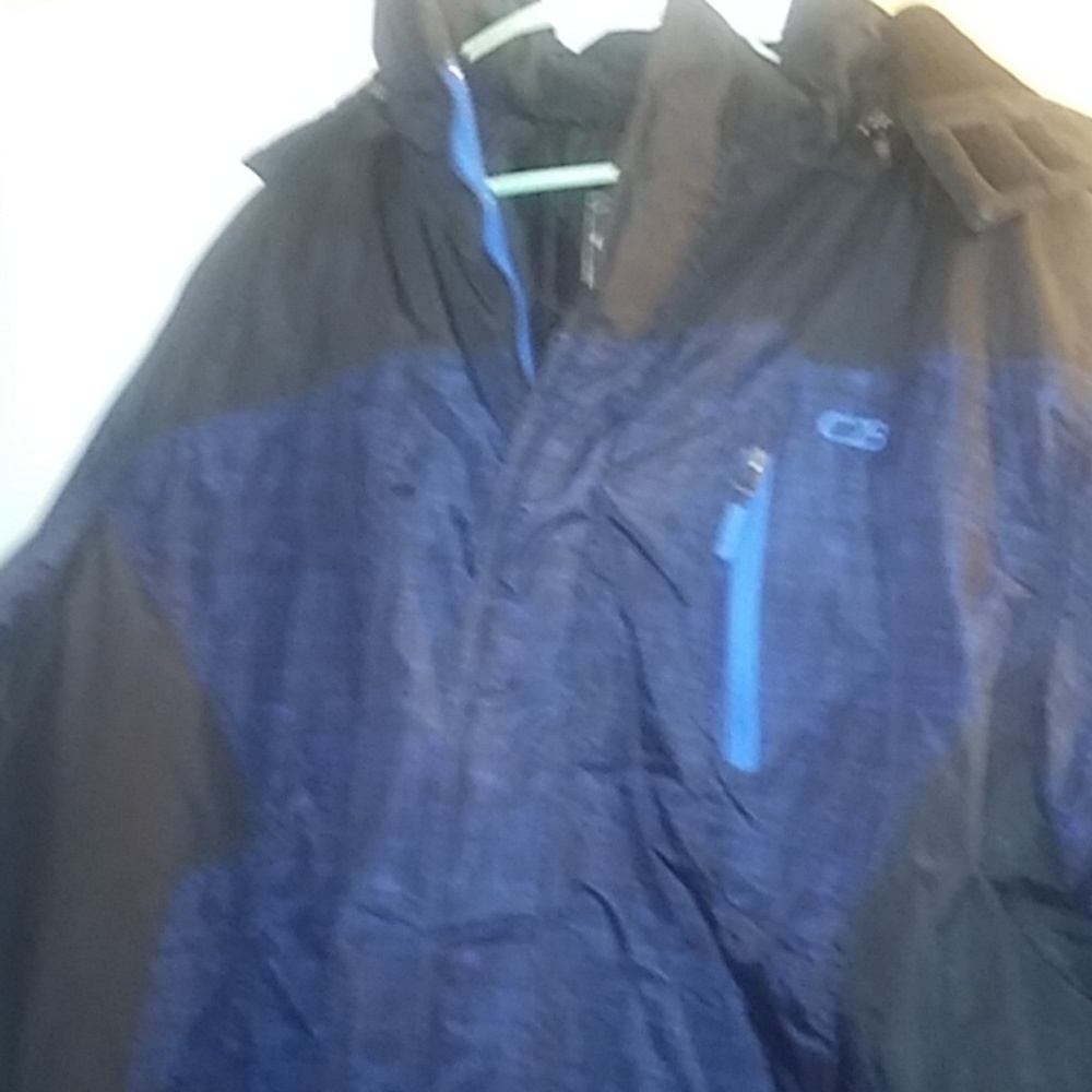 House of CB Black and Blue Puffer Jacket